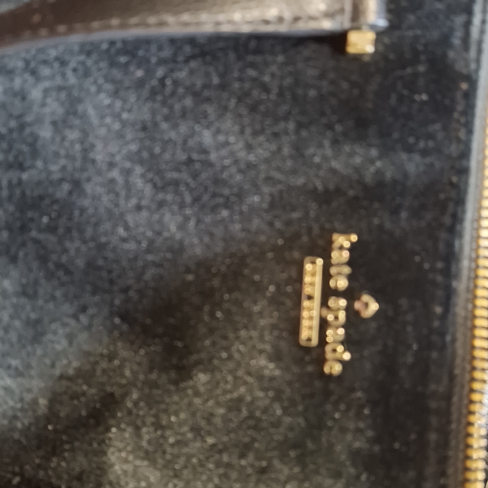 Kate Spade Dawn Place Velvet Black Bag